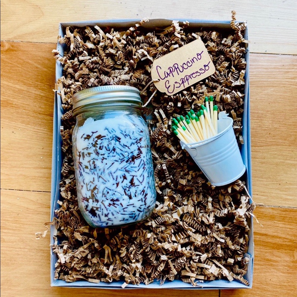 Gift box Cappuccino Espresso Sprinkle Candle